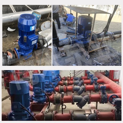 IRG/ISG立式管道离心泵380V 耐高温增压泵 锅炉地暖气热水循环泵图3