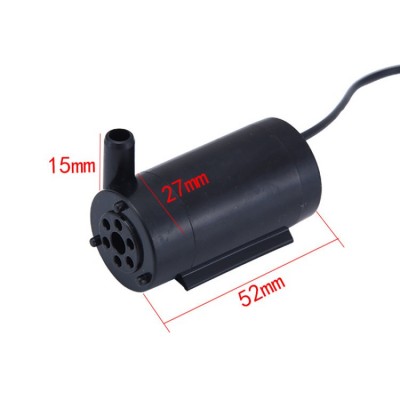 厂家供应DC5.5迷抽水机迷你潜水泵5V12V车用尿素导流抽水机黑色图4