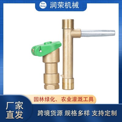 全铜快速取水阀园林绿化草坪灌溉铜取水器小区水管地接头洒水栓图2