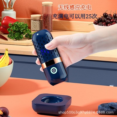 胶囊果蔬清洗净化器家用便携食材消毒杀菌清洗机无线去农残洗菜机图3