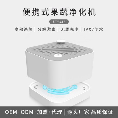 果蔬清洗机家用智能洗菜机无线食材净食净化器羟基电解水果消毒机图3