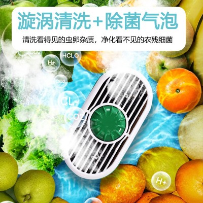 果蔬清洗净化机水果蔬菜鱼虾肉类去农残多功能消毒超声果蔬清洗机图2