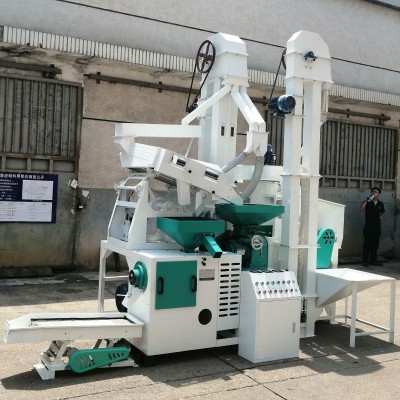 大米碾白机水稻谷子加工设备成套碾米机 rice mill 出口组合米机图4