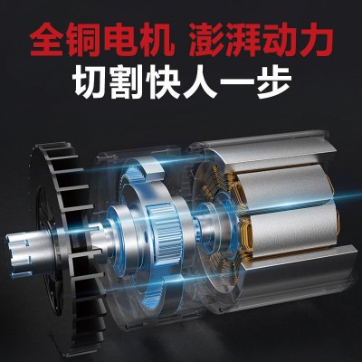 万牛16寸无刷电链锯双电池大功率锂电电锯手持户外链锯砍树伐木锯图3
