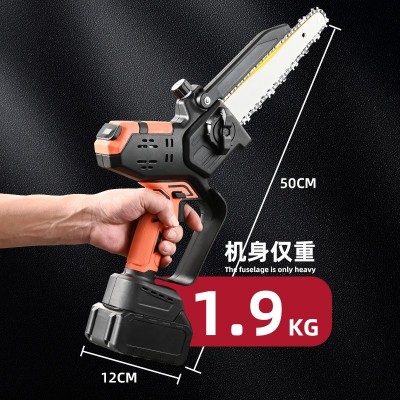 跨境专供手持伐木锂电锯锯树神器电链锯热销工厂家用无线单手电锯图2