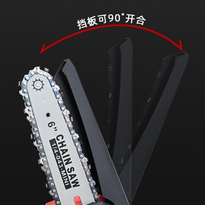 跨境手持式便携链电锯持久耐用伐木锯大功率充电式锂电池单手据子图4