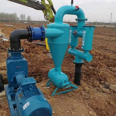 2寸农用钢制离心过滤器 河水灌溉处理施肥过滤设备Y型离心过滤器图4
