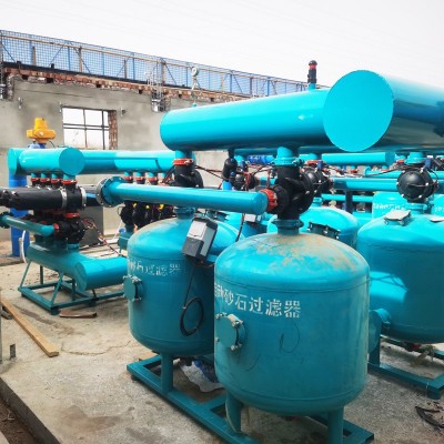 全自动反冲洗砂石过滤器 农业灌溉水肥一体化砂石过滤器图3