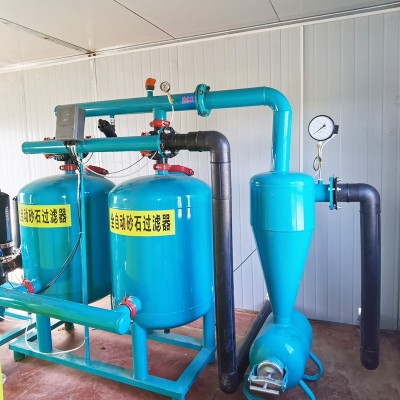 现货供应手动自动砂石过滤器 农业大棚用反冲洗砂石过滤器图3
