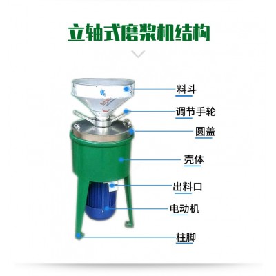 厂家直供普通型立轴式磨浆机磨米浆磨豆浆量大从优豆浆机商用图3