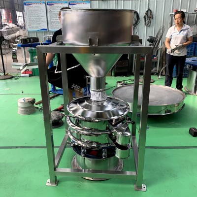 颗粒振动筛面粉筛粉机液体过滤筛不锈钢圆形震动筛三次元旋振筛图2