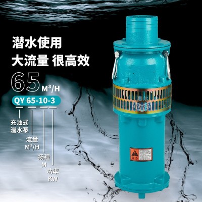 农用抽水泵高扬程大流量水泵清水潜水泵浇地浇菜灌溉神器油浸泵图3