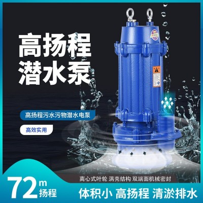 工业排污泵QW/WQ潜污泵大功率水泵无堵塞排水潜水泵大型污水泵图2