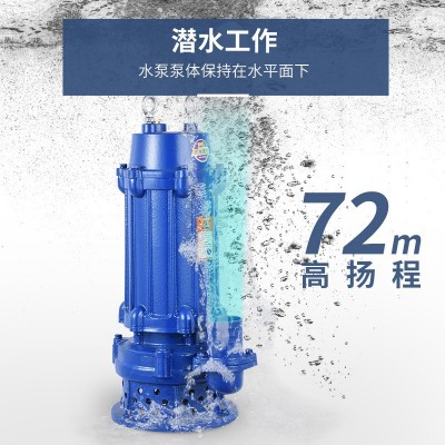 工业排污泵QW/WQ潜污泵大功率水泵无堵塞排水潜水泵大型污水泵图5