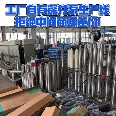 温岭水泵QJ 304不锈钢深井泵 100/130mm农用灌溉家用三相潜水泵图2