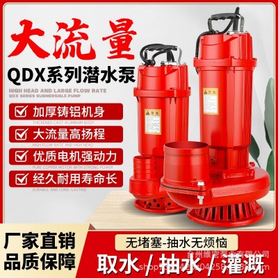潜水泵220v抽水泵2寸3寸4寸家用农用灌溉大流量高扬程抽水机图2