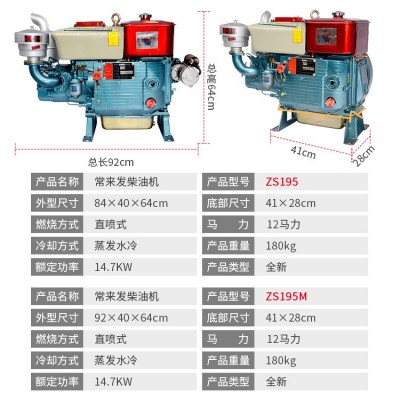 常州柴油机单缸小型水冷12/15/20/28/35匹马力手摇电启动厂家直供图3