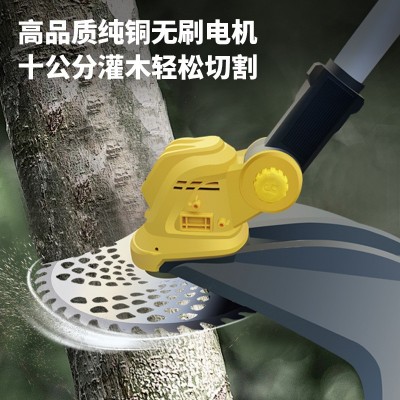 艺泽园大功率无刷电动割草机手推小型家用农用除草机锂电式打草机图2