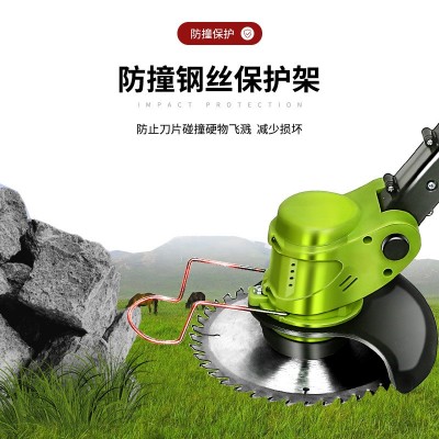 工厂直销电动割草机充电式农用锂电除草机小型家用多功能打草机图3