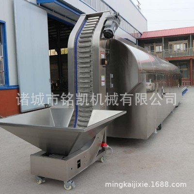 大型连续式炒瓜子花生机器全自动电磁炒黄豆流水线 腰果炒货机图4