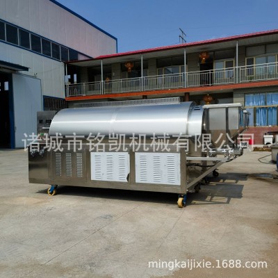 厂家批发青稞炒货机 西藏青稞滚筒式电磁炒青稞机器 青稞炒货设备图3