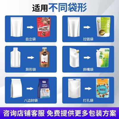 洗衣液自立袋给袋机香油酵素套袋机预制袋洗洁精给袋机液 体包装机图2