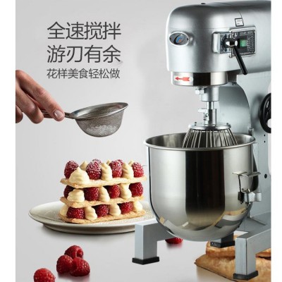 上海连富80升打蛋机 食品搅拌厨师机 三速面团馅料料理搅拌机商用图2