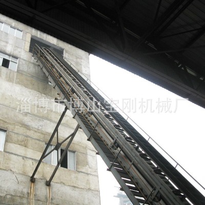 爬坡输送上料机山东机械DJ型大倾角挡边式输送机建筑机械配件图4