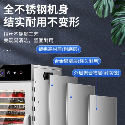 10层家用商用干果机蔬菜宠物零食肉药材多功能水果智能食品脱水机图4