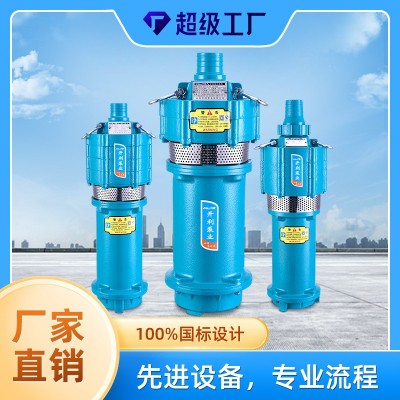 220v潜水泵QD多级铸铁抽水泵户外农用高扬程灌溉泵潜水水泵批发图2