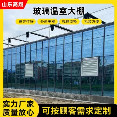 玻璃温室大棚智能玻璃温室花卉棚厂家供应蔬菜镀锌阳光玻璃大棚