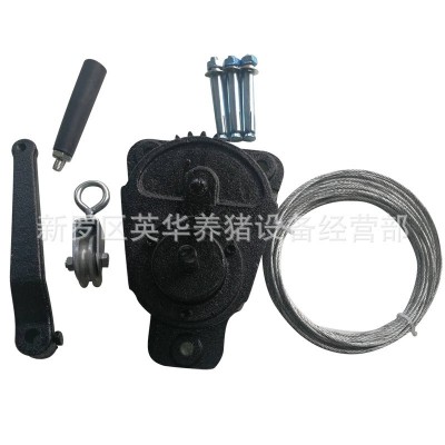 猪舍养猪场用手摇手动铸铁卷帘机蔬菜温室大棚养殖场卷帘机卷帘器图5