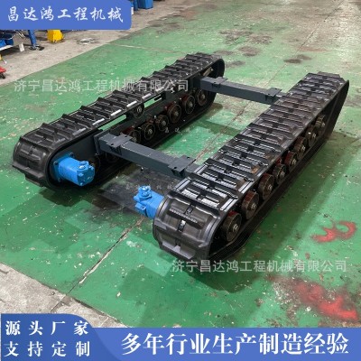 厂家直销履带底盘农用车橡胶行走底盘总成钢制钻机履带底盘可定制图2