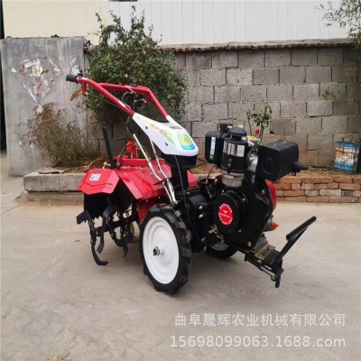 两驱四驱手推锄草微耕机 6/7马力茶园桃园开沟旋耕机 家用打田机图2