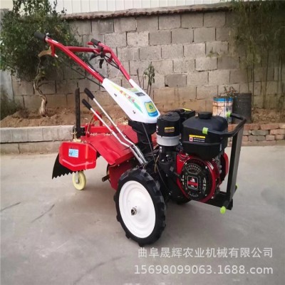 两驱四驱手推锄草微耕机 6/7马力茶园桃园开沟旋耕机 家用打田机图3