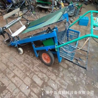 手扶电动收菜机 可装框蒲公英收获机 自走式内燃式收菜机 图片图2