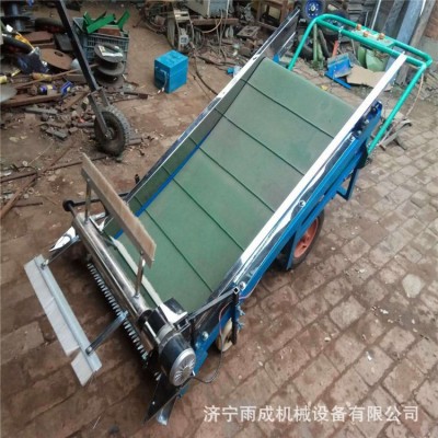 手扶电动收菜机 可装框蒲公英收获机 自走式内燃式收菜机 图片图3