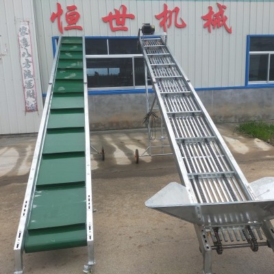 家用玉米棒子输送机双链条漏粒式上棒机铲车专用大料斗提升机优惠图2