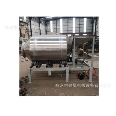 大型不锈钢滚筒拌种搅拌机 加厚食品级滚筒搅拌机 高粱棉籽拌种机图5