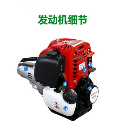 四冲程割草机水稻收割机 小型家用割灌机 农用开荒除草汽油割草机图2