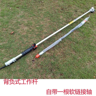 背负式割草机工作杆侧挂式割灌机操作杆打草机除草机铝管配件总成图3