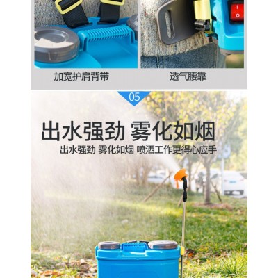 盛世源林电动喷雾器农用背负式消毒农药喷洒高压锂电池打药机喷壶图5