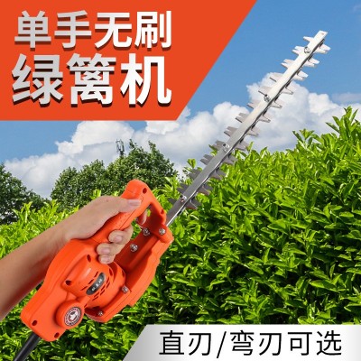 无刷单手电动绿篱机充电式手持便携弧形弯刀球型茶树修枝修剪机图2