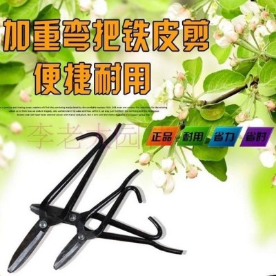 老式铁皮剪刀白铁剪弯把五莲加钢锻造铁皮剪子不锈钢剪轻钢龙骨剪图3