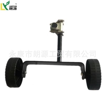 汽油电动家用割草机辅助轮手扶支撑架便携式电动打草机支撑轮图4