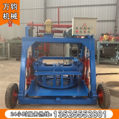 小型移动二次构造柱成型机 免支板构造柱制砖机 预制建筑构造柱机图2