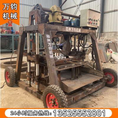 小型移动二次构造柱成型机 免支板构造柱制砖机 预制建筑构造柱机图5