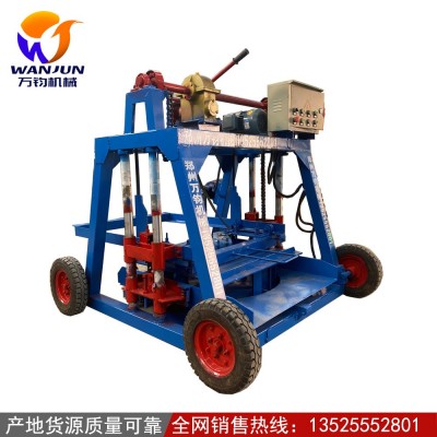小型移动二次构造柱成型机 免支板构造柱制砖机 预制建筑构造柱机图4