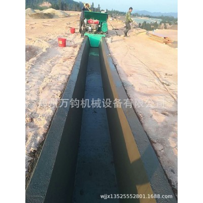 现浇式U型渠成型机 水渠一次成型浇筑机械 农田灌溉水槽衬砌机器图2
