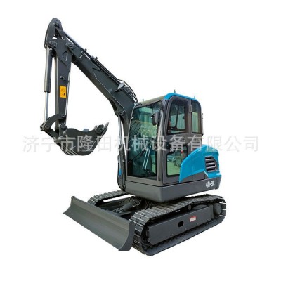 农用果园大棚小型挖掘机挖沟翻土除草工程破碎建筑室内进电梯挖机图5